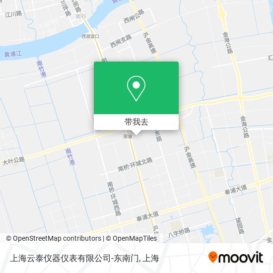 上海云泰仪器仪表有限公司-东南门地图