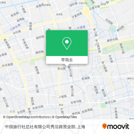 中国旅行社总社有限公司秀沿路营业部地图