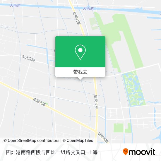 四灶港南路西段与四灶十组路交叉口地图
