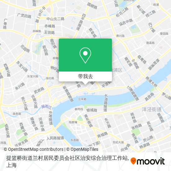 提篮桥街道兰村居民委员会社区治安综合治理工作站地图