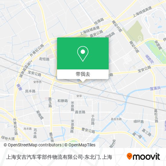 上海安吉汽车零部件物流有限公司-东北门地图