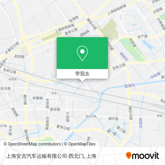 上海安吉汽车运输有限公司-西北门地图