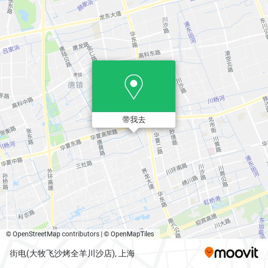 街电(大牧飞沙烤全羊川沙店)地图