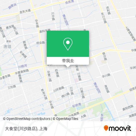 大食堂(川沙路店)地图