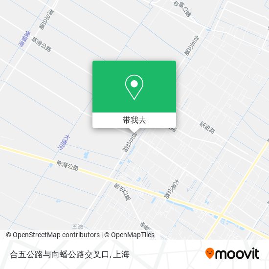 合五公路与向蟠公路交叉口地图