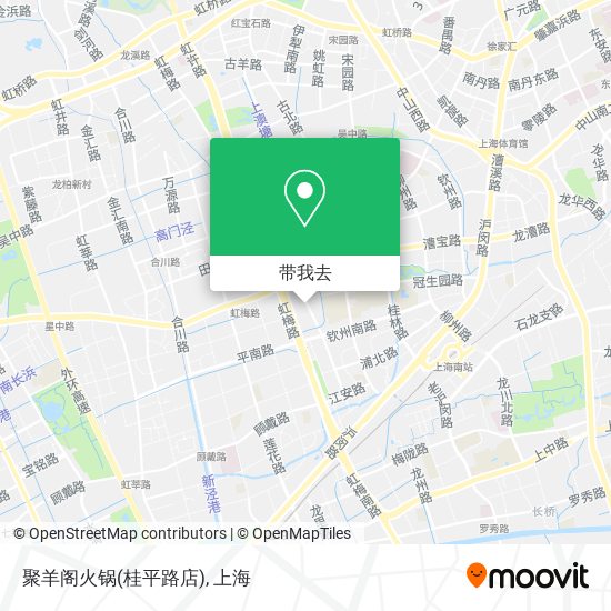 聚羊阁火锅(桂平路店)地图