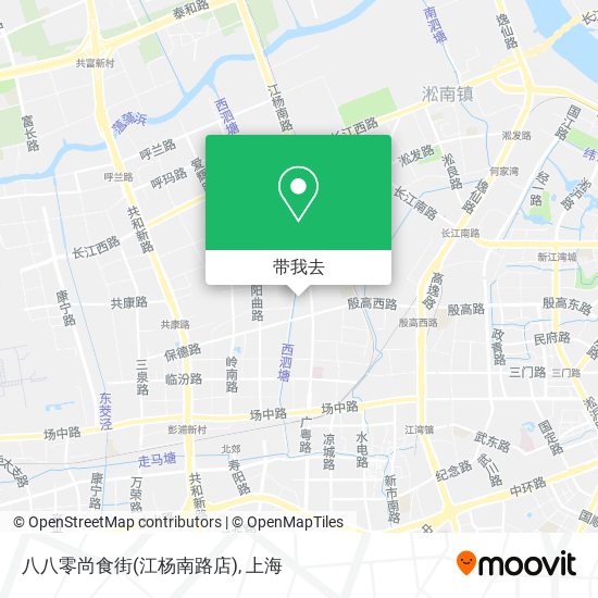 八八零尚食街(江杨南路店)地图