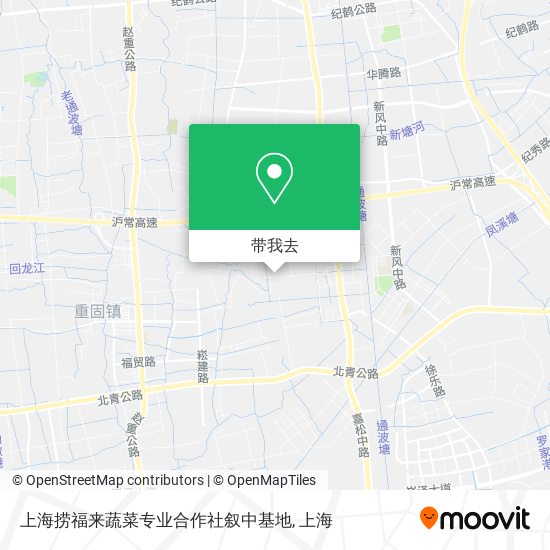 上海捞福来蔬菜专业合作社叙中基地地图