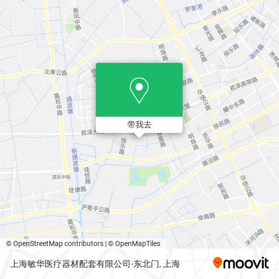 上海敏华医疗器材配套有限公司-东北门地图