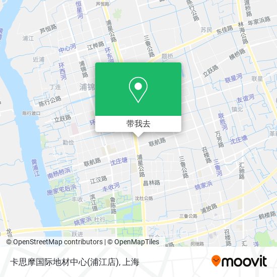 卡思摩国际地材中心(浦江店)地图