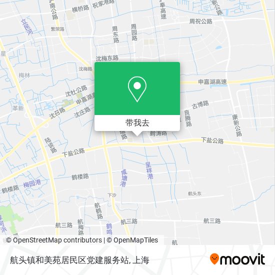 航头镇和美苑居民区党建服务站地图