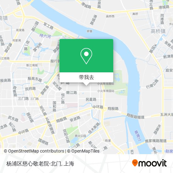 杨浦区慈心敬老院-北门地图