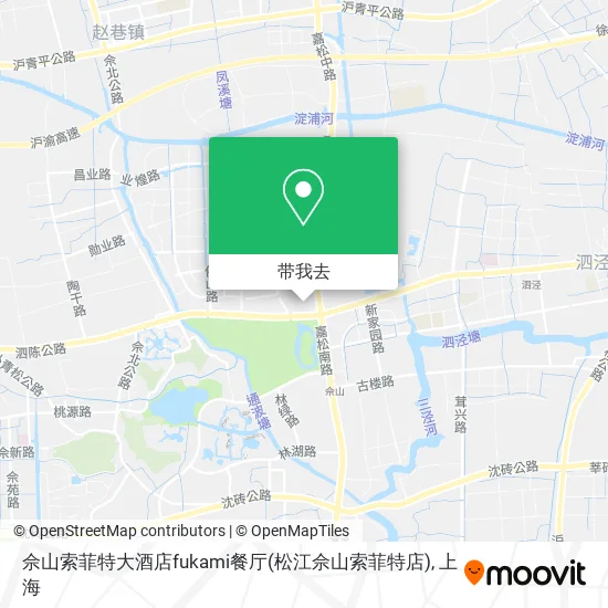 佘山索菲特大酒店fukami餐厅(松江佘山索菲特店)地图