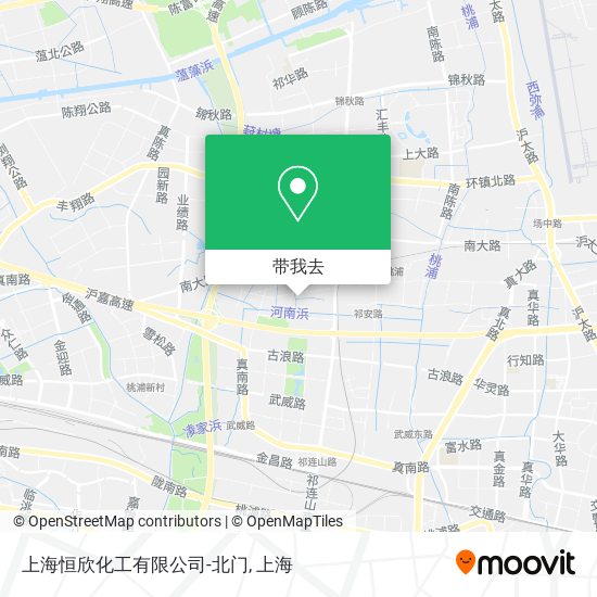 上海恒欣化工有限公司-北门地图