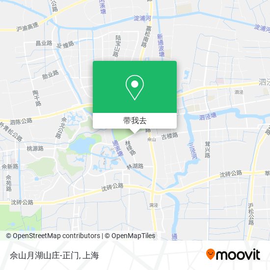 佘山月湖山庄-正门地图