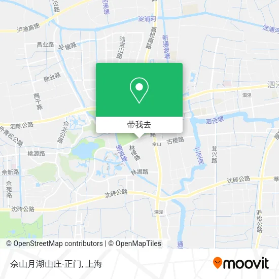 佘山月湖山庄-正门地图