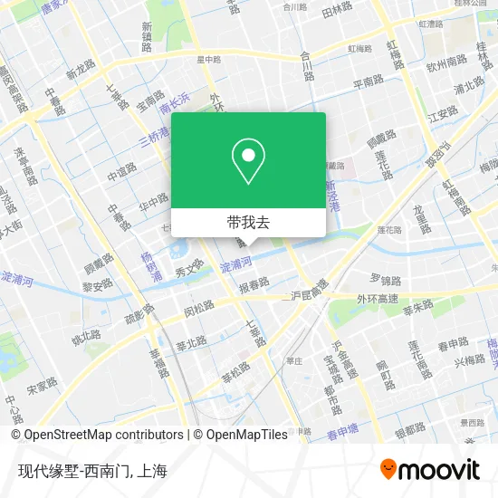 现代缘墅-西南门地图