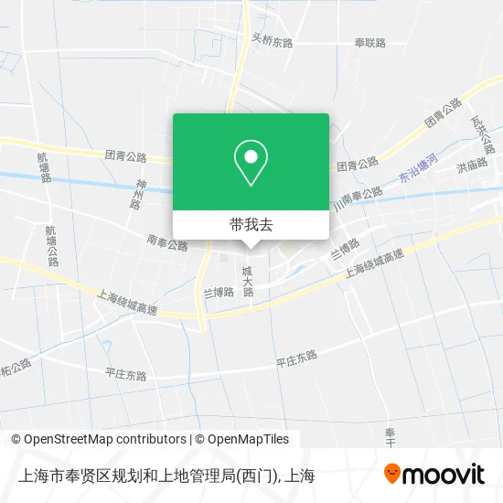 上海市奉贤区规划和上地管理局(西门)地图