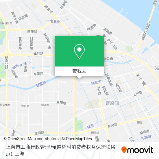 上海市工商行政管理局(赵桥村消费者权益保护联络点)地图