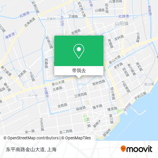 东平南路金山大道地图