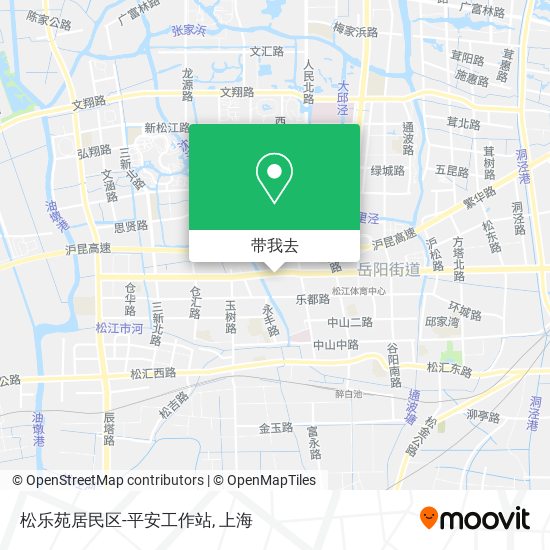 松乐苑居民区-平安工作站地图