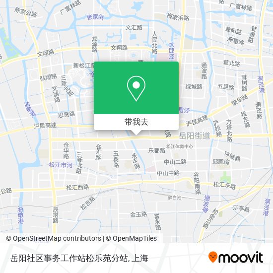 岳阳社区事务工作站松乐苑分站地图