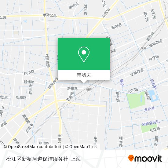 松江区新桥河道保洁服务社地图