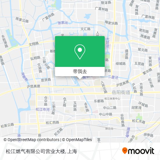 松江燃气有限公司营业大楼地图