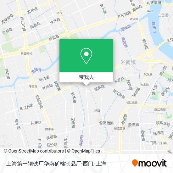 上海第一钢铁厂华南矿棉制品厂-西门地图