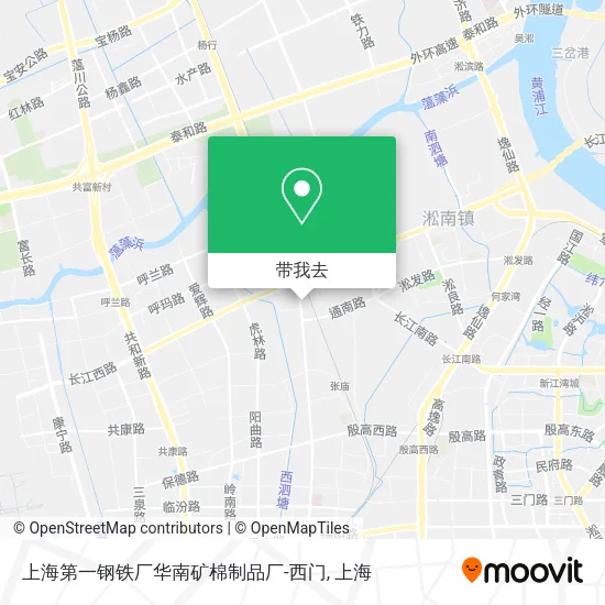 上海第一钢铁厂华南矿棉制品厂-西门地图