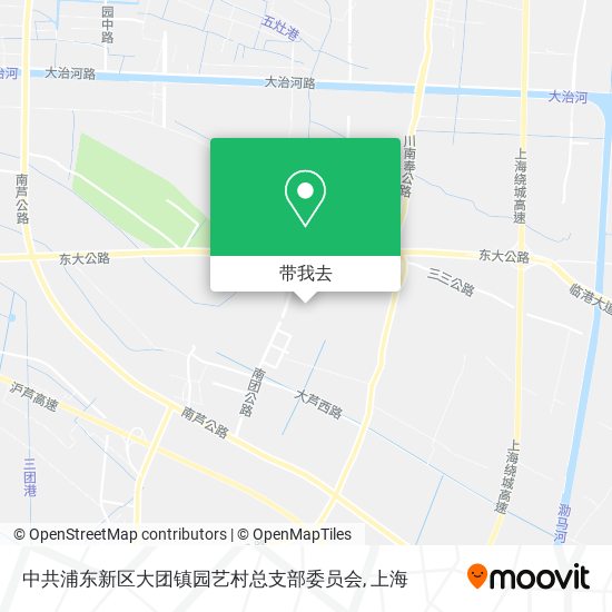 中共浦东新区大团镇园艺村总支部委员会地图