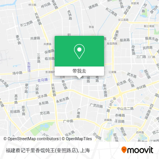 福建蔡记千里香馄饨王(奎照路店)地图