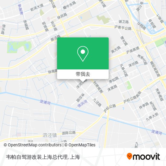 韦帕自驾游改装上海总代理地图