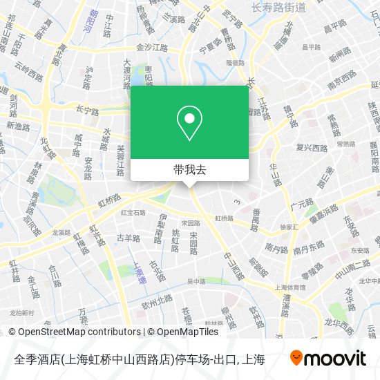 全季酒店(上海虹桥中山西路店)停车场-出口地图