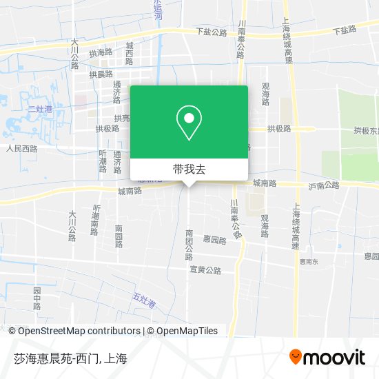 莎海惠晨苑-西门地图