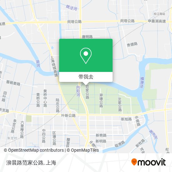 泖晨路范家公路地图