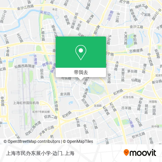 上海市民办东展小学-边门地图