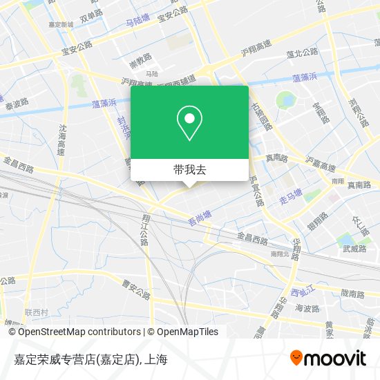 嘉定荣威专营店(嘉定店)地图