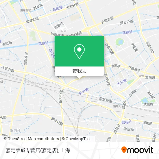 嘉定荣威专营店(嘉定店)地图