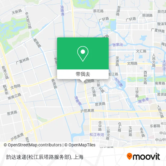 韵达速递(松江辰塔路服务部)地图