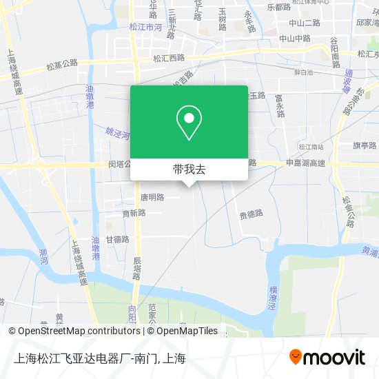 上海松江飞亚达电器厂-南门地图