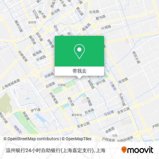温州银行24小时自助银行(上海嘉定支行)地图