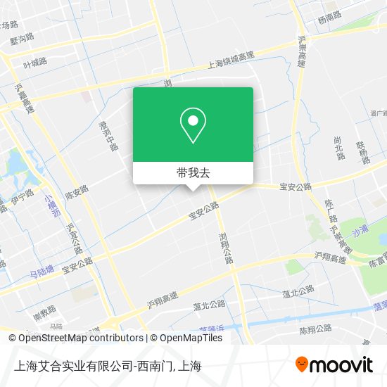 上海艾合实业有限公司-西南门地图