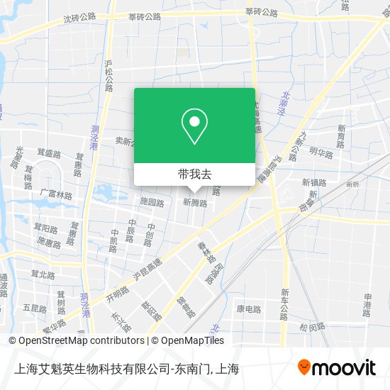 上海艾魁英生物科技有限公司-东南门地图
