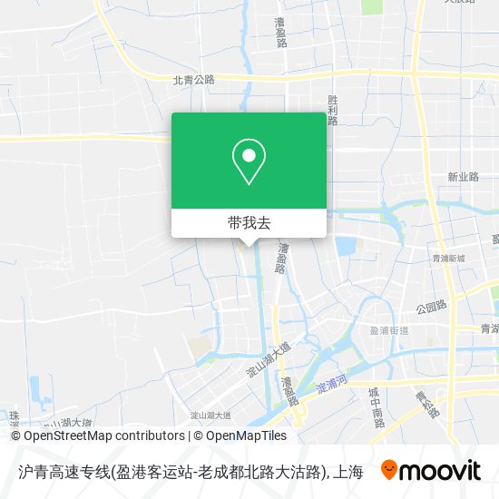 沪青高速专线(盈港客运站-老成都北路大沽路)地图