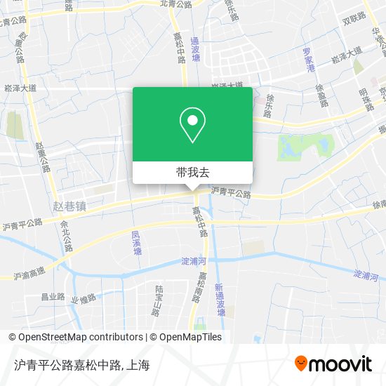 沪青平公路嘉松中路地图