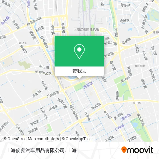 上海俊彪汽车用品有限公司地图