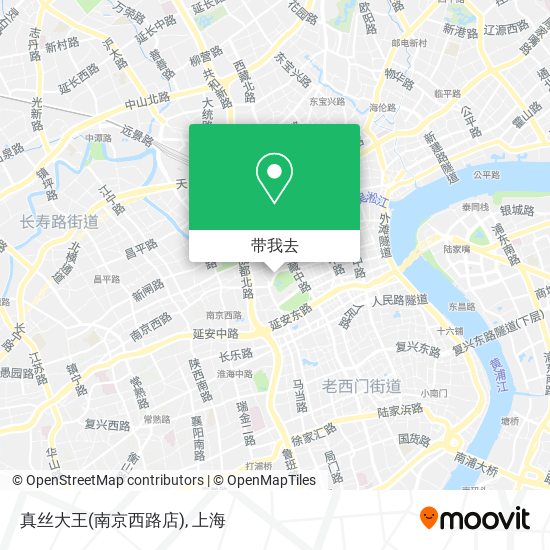 真丝大王(南京西路店)地图