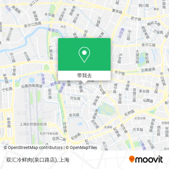 双汇冷鲜肉(泉口路店)地图