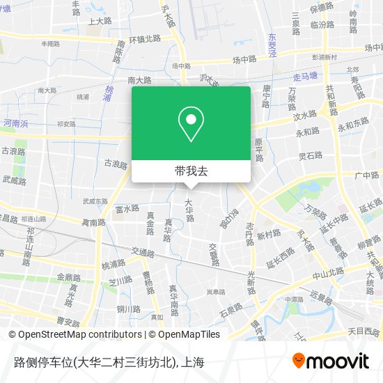 路侧停车位(大华二村三街坊北)地图